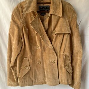 Vintage Terry Lewis Classic Luxuries Tan Suede Women's Jacket